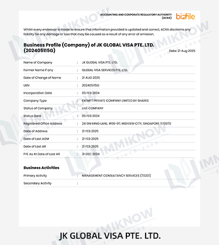 Immiknow qualification certificate 11